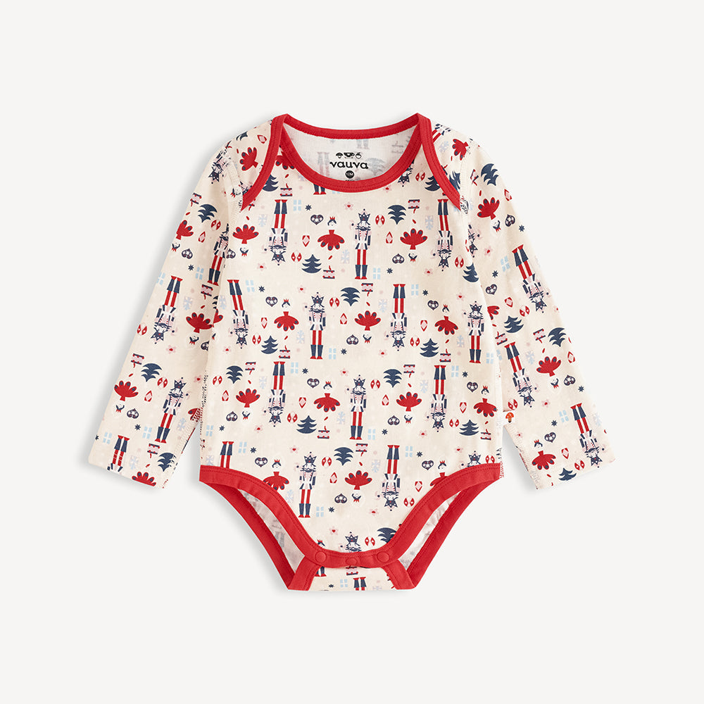 Nutcracker-Print Baby Set