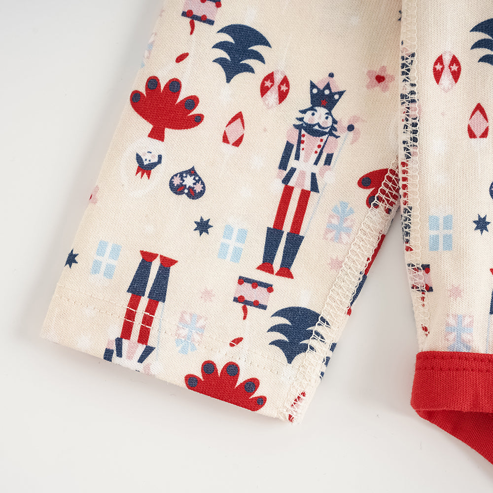 Nutcracker-Print Baby Set