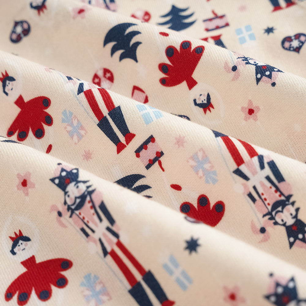 Nutcracker-Print Baby Set