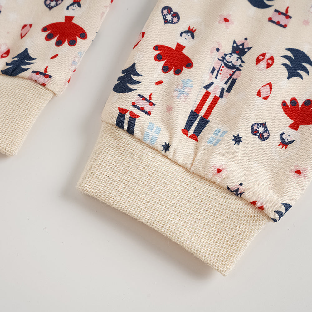 Nutcracker-Print Baby Set