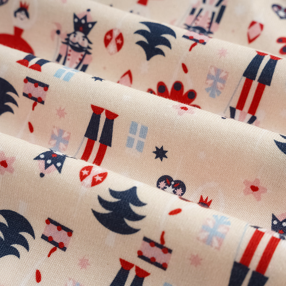 Nutcracker-Print Baby Set