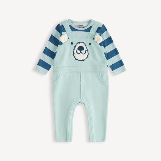 Bear Embellished 2-In-1 Romper