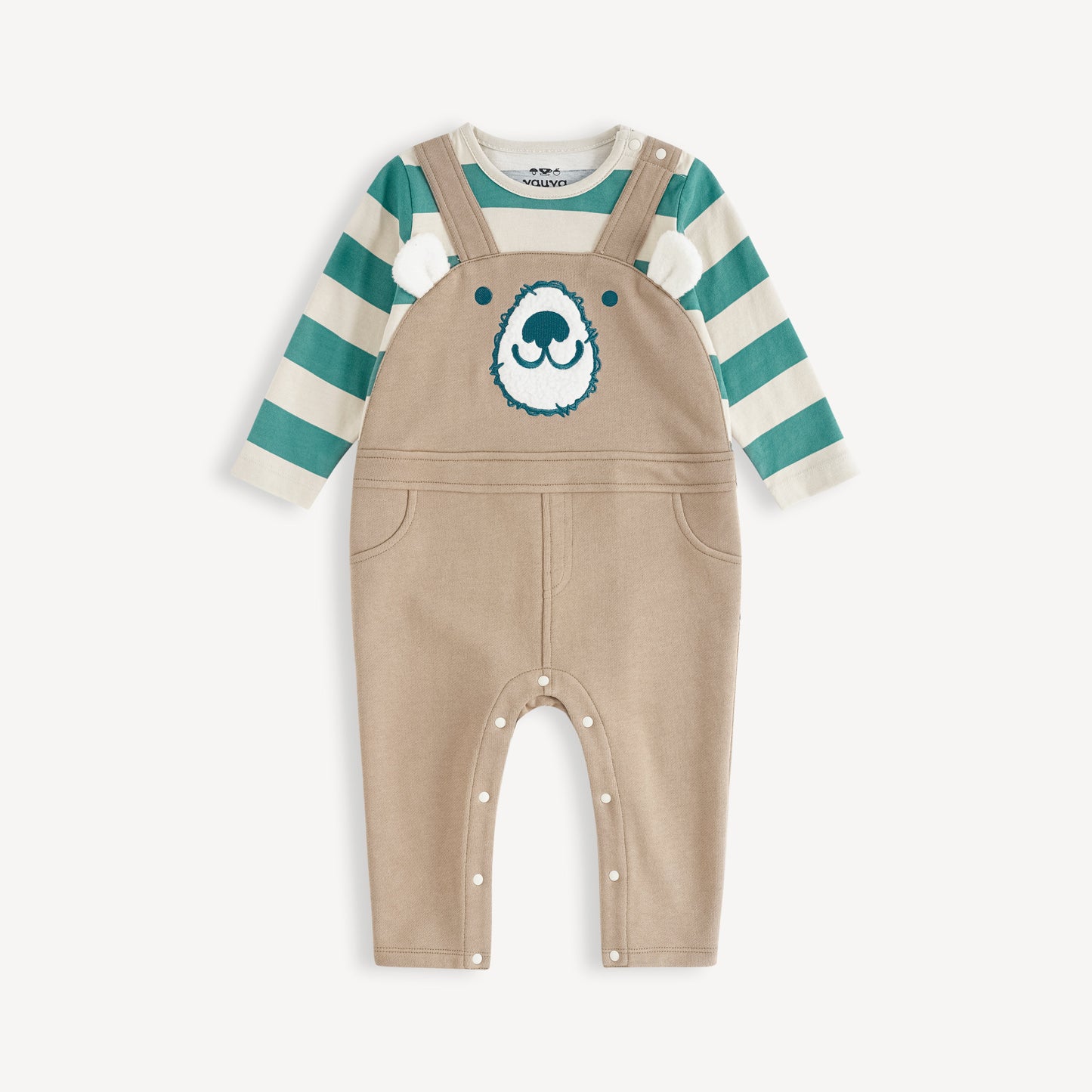 Bear Embellished 2-In-1 Romper