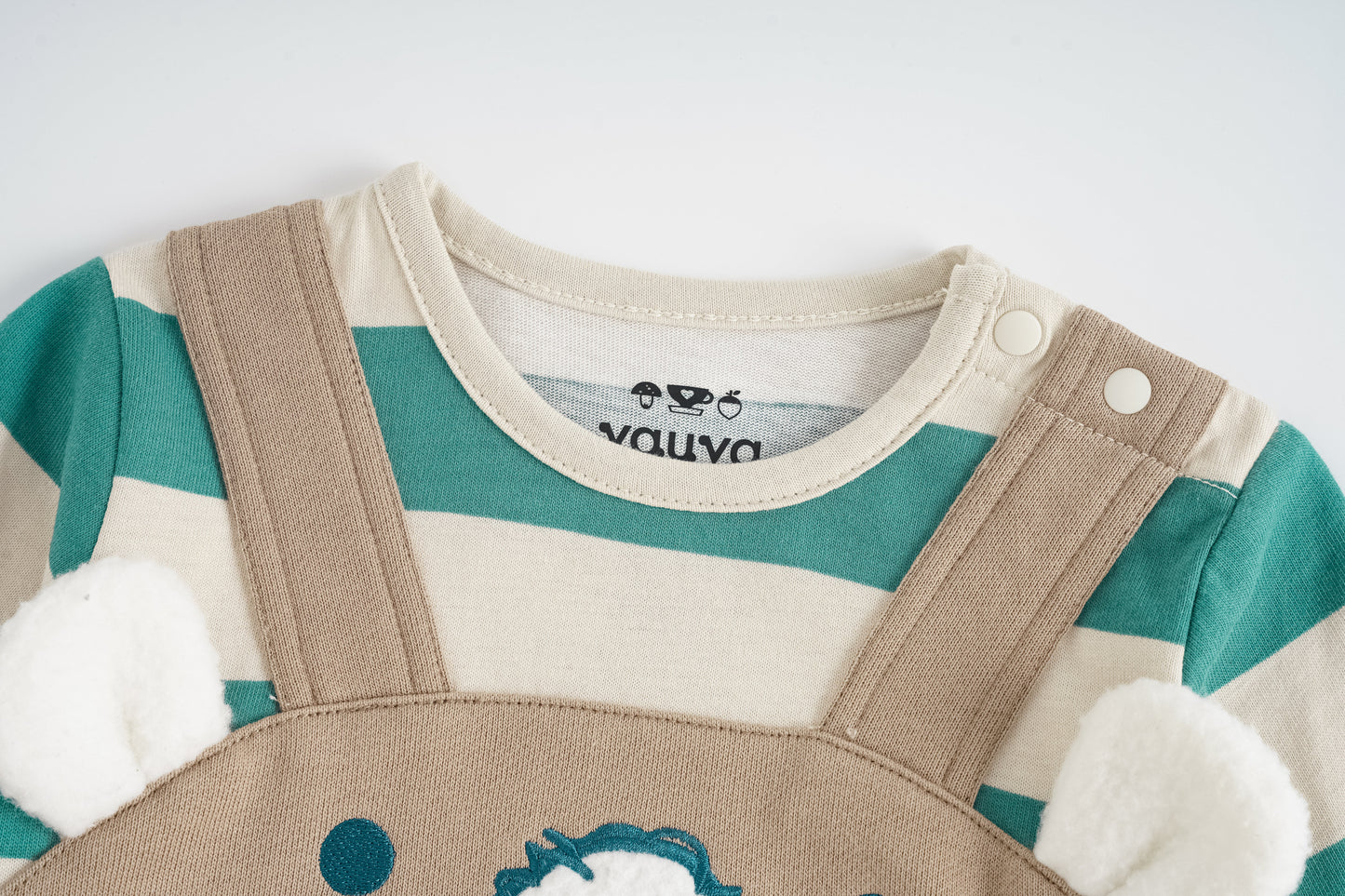 Bear Embellished 2-In-1 Romper