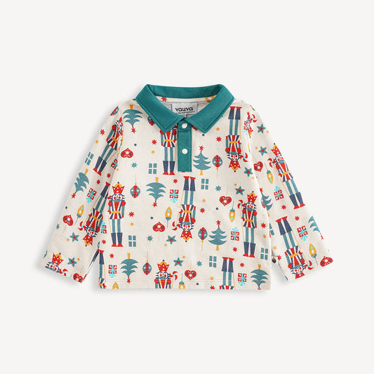 Nutcracker-Print Polo