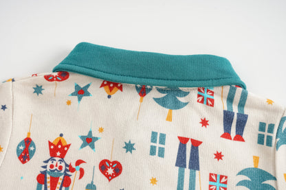 Nutcracker-Print Polo
