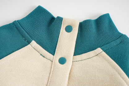 Nutcracker-Print Colorblock Sweatshirt