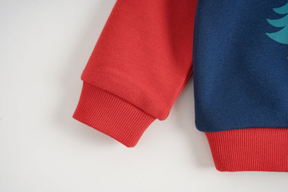 Nutcracker-Print Colorblock Sweatshirt