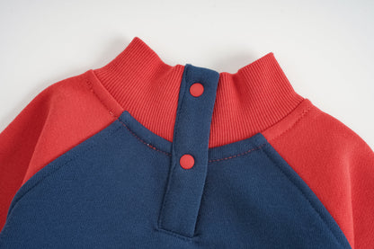 Nutcracker-Print Colorblock Sweatshirt