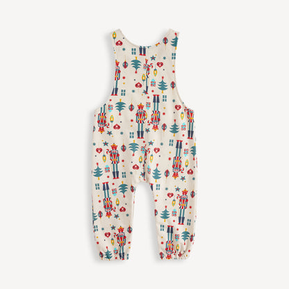 Nutcracker-Print Overall Set