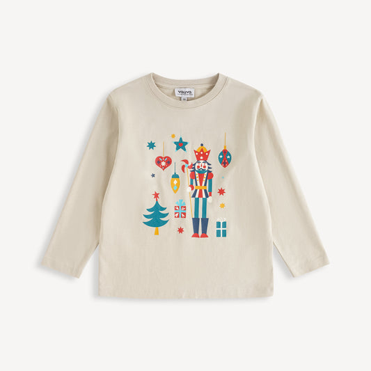Nutcracker-Print Long Sleeve Tee