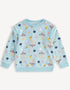 Unicorn-Print Frill Sweatshirt
