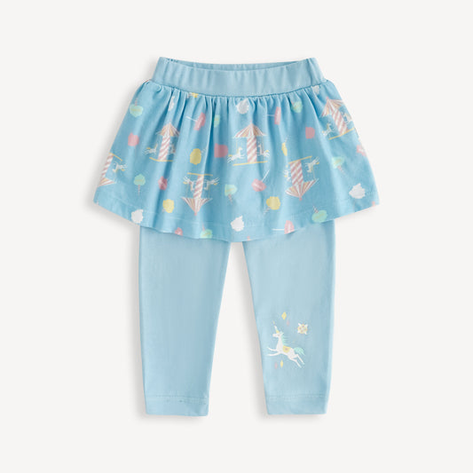 Unicorn-Print Skirt & Leggings