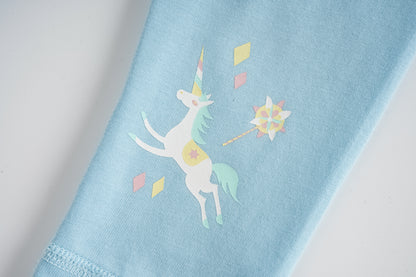 Unicorn-Print Skirt &amp; Leggings