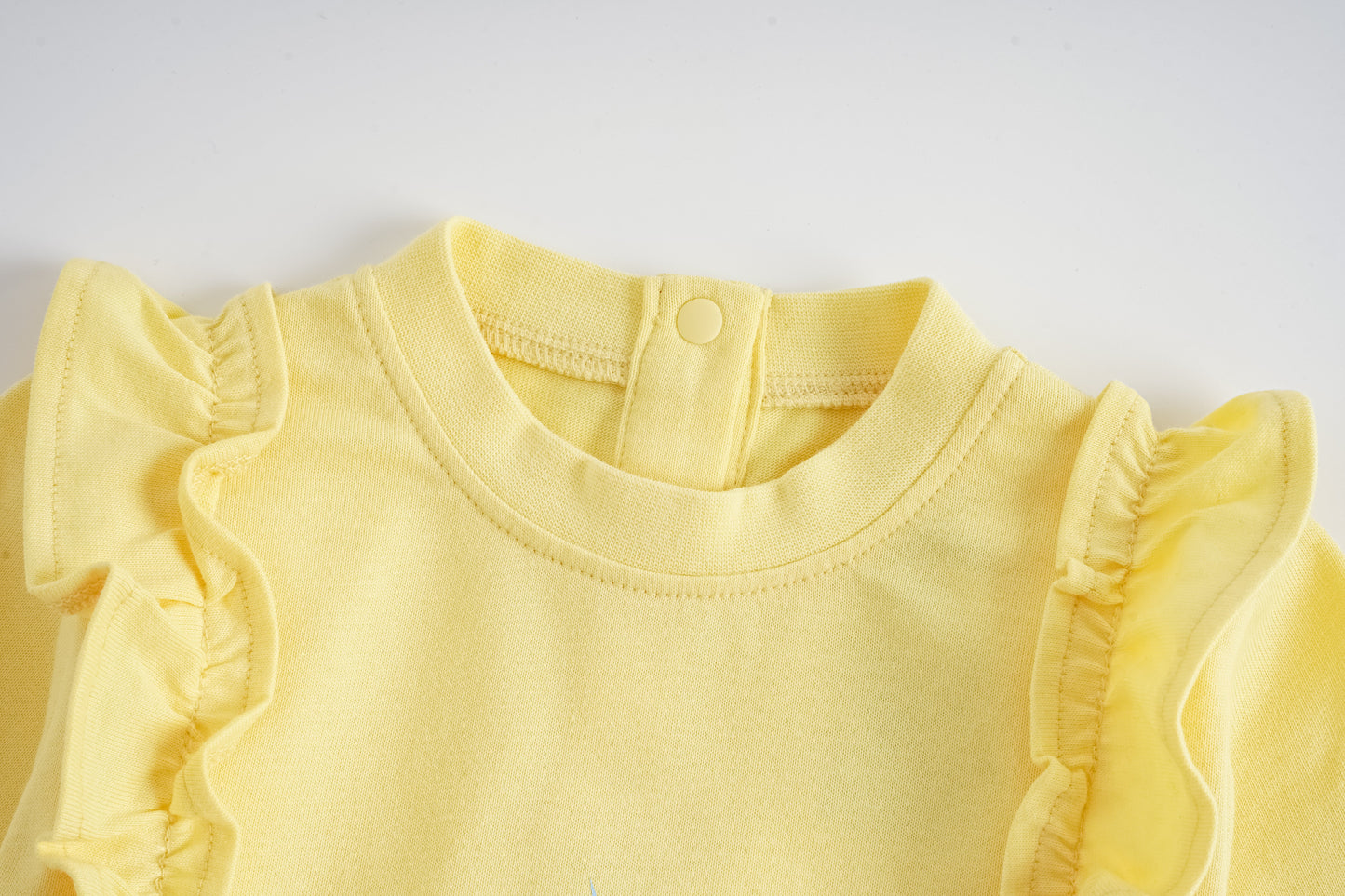 Unicorn-Print Frill Long Sleeve Top