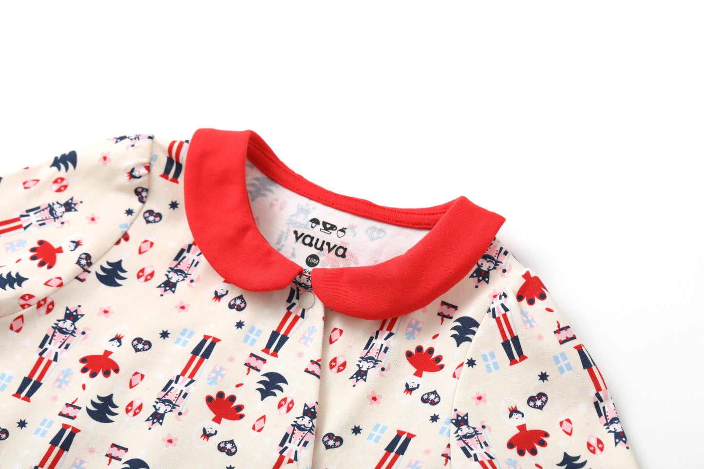 Nutcracker-Print Romper