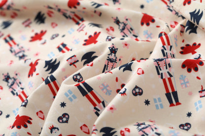 Nutcracker-Print Romper