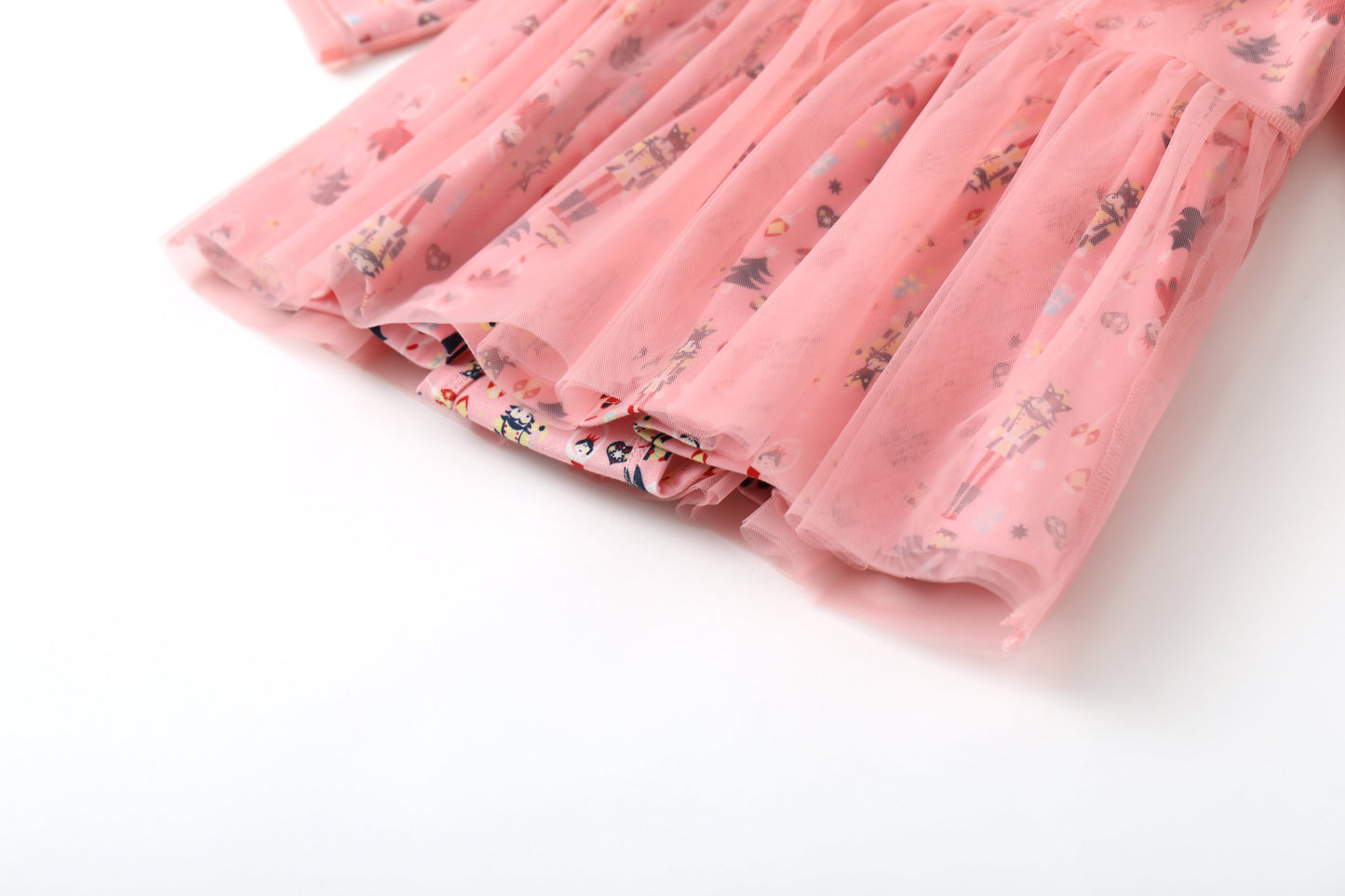 Nutcracker-Print Layered Dress