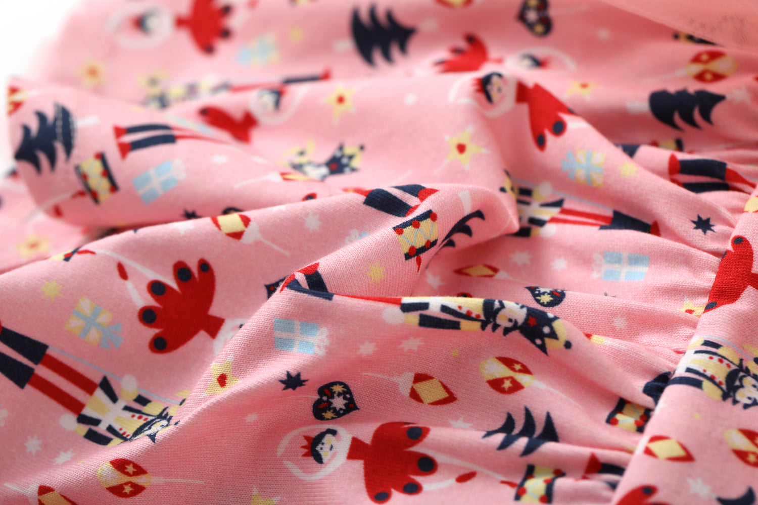Nutcracker-Print Layered Dress