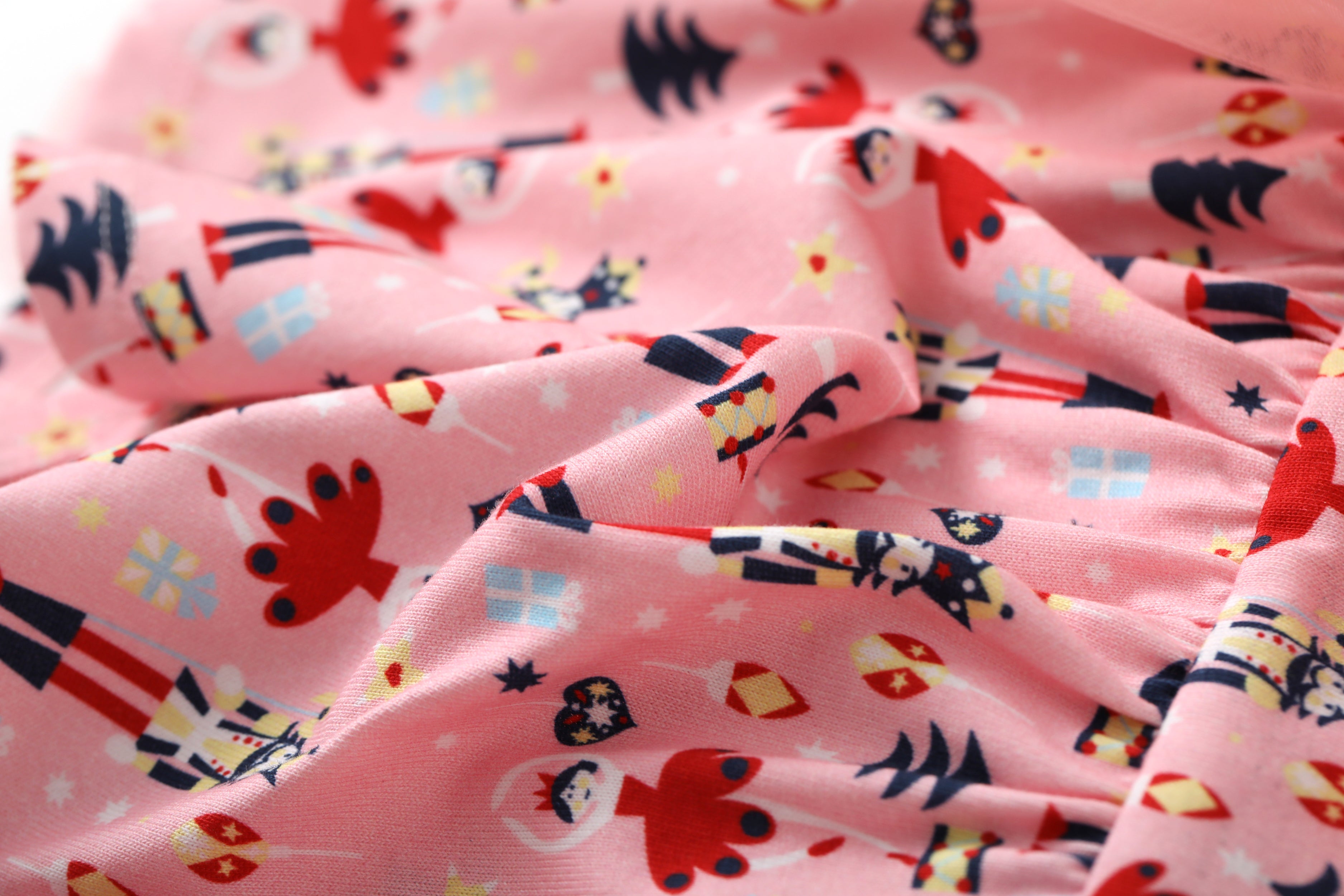 Nutcracker-Print Layered Dress