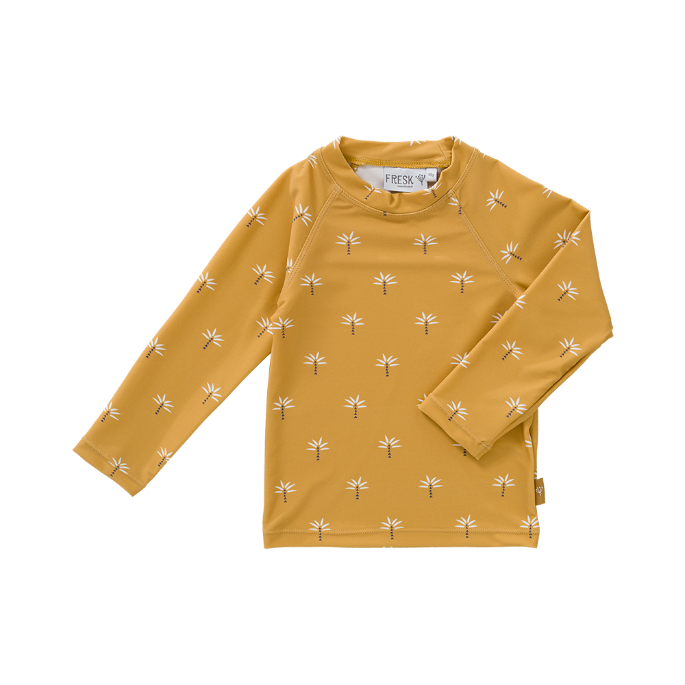 Fresk Fresk Swim UV Top longsleeve Palmtree Ochre Swimwear