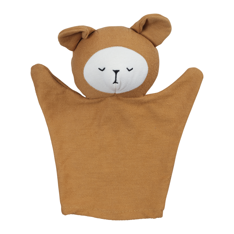 FABELAB Fabelab - Hand Puppet - Bear Ochre Soft Toys