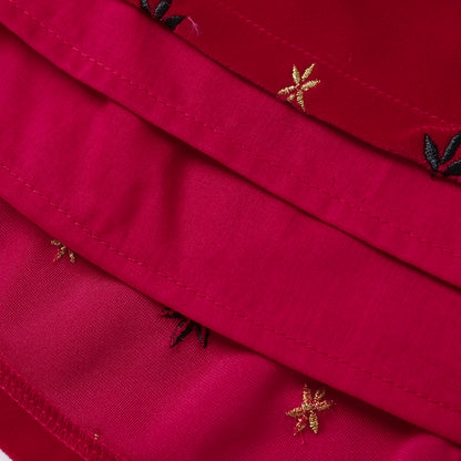 VAUVA Vauva FW23 - Girls Knitted Corduroy Skirt (Red) Skirt