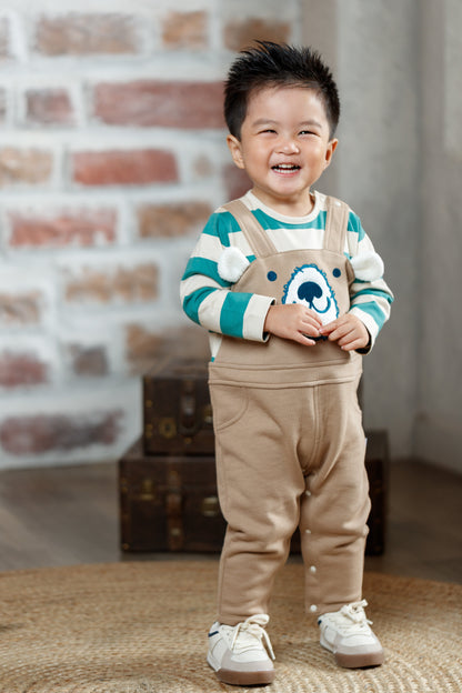 Bear Embellished 2-In-1 Romper