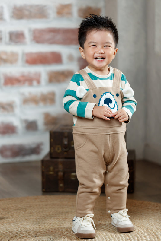 Bear Embellished 2-In-1 Romper
