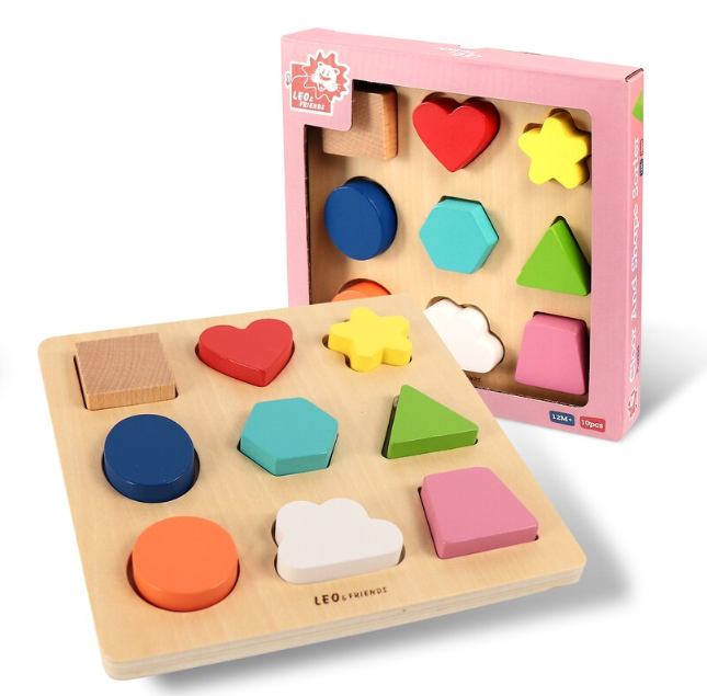 Leo & Friends Leo & Friends - Color And Shape Sorter Wooden Toy