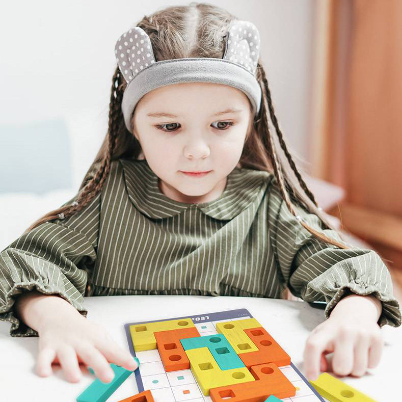 Leo & Friends Leo and Friends - L Shape Matching Game Wooden Toy