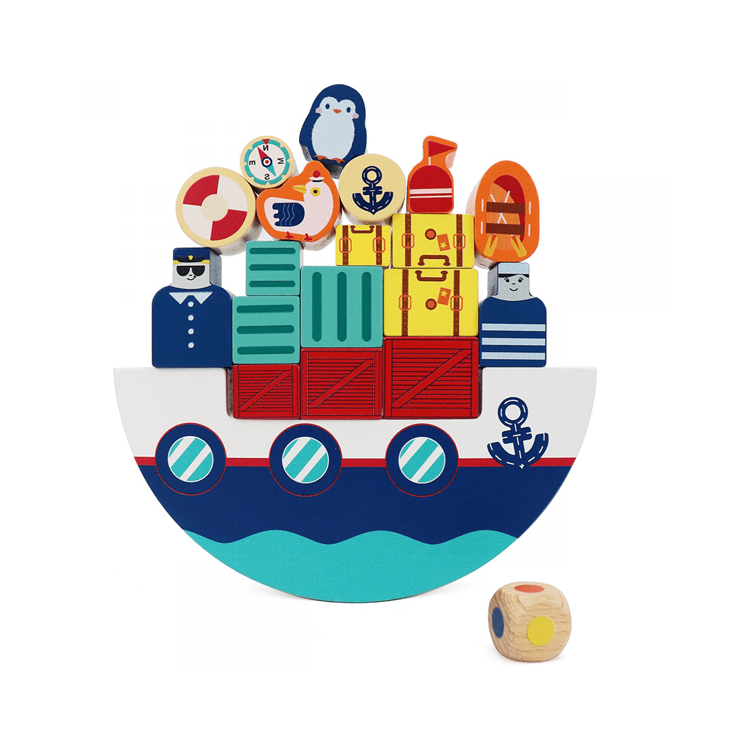 Leo & Friends Leo & Friends - Boat Balancing Game Wooden Toy