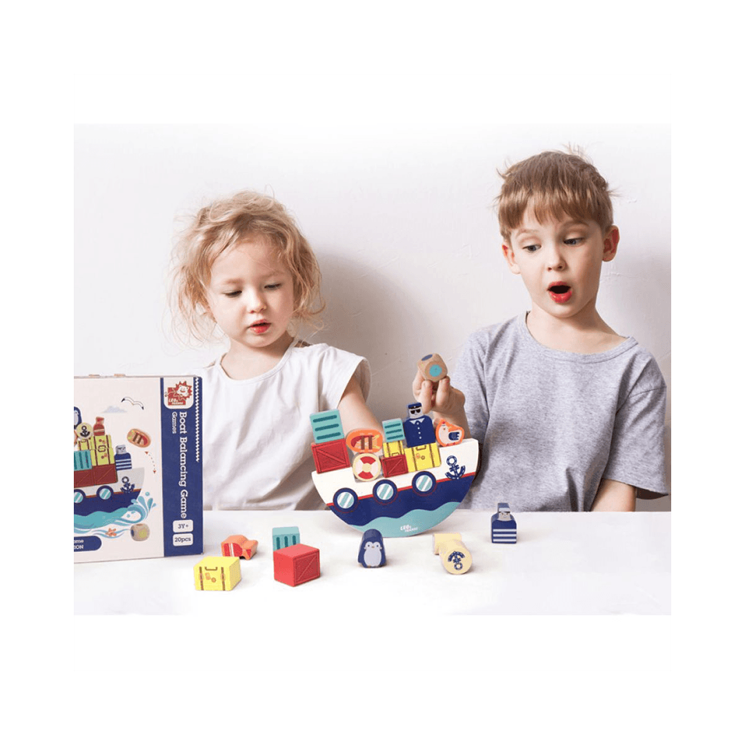 Leo & Friends Leo & Friends - Boat Balancing Game Wooden Toy