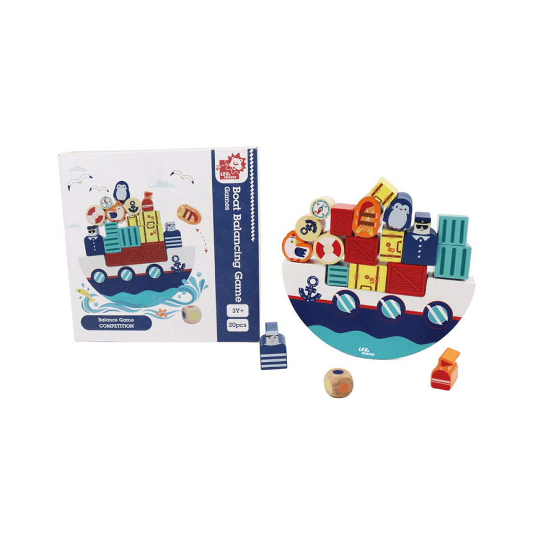 Leo & Friends Leo & Friends - Boat Balancing Game Wooden Toy