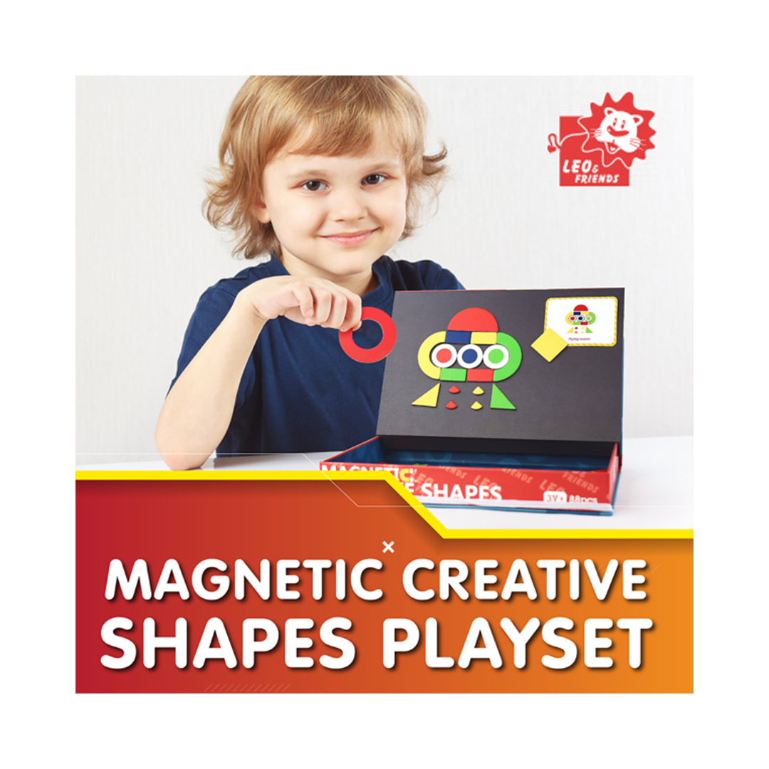 Leo & Friends Leo & Friends - Magnetic Creative Shape Set Wooden Toy