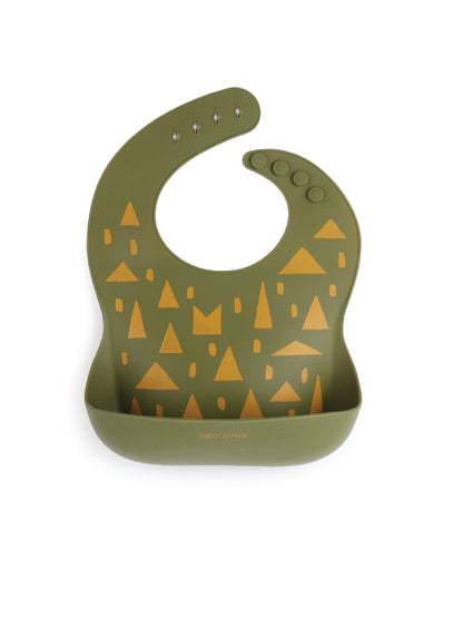 Gina Silicone Bib - Army + Forest