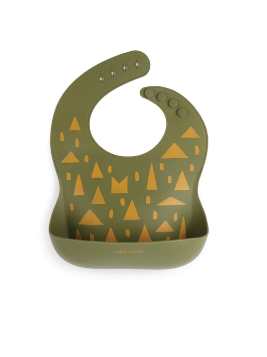 Gina Silicone Bib - Army + Forest