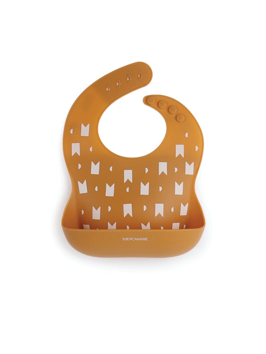 Gina Silicone Bib - Caramel + Crown