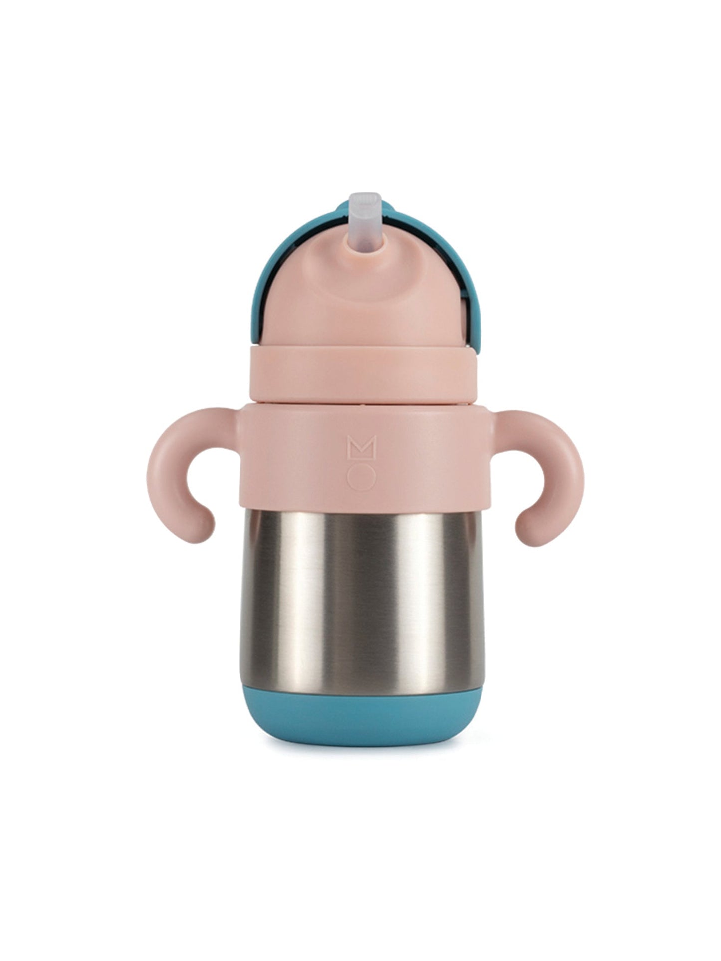 Matt Thermal Straw Bottle - Arctic + Blush