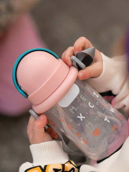 Matt Kid Straw Bottle - Arctic & Blush + Puzzle
