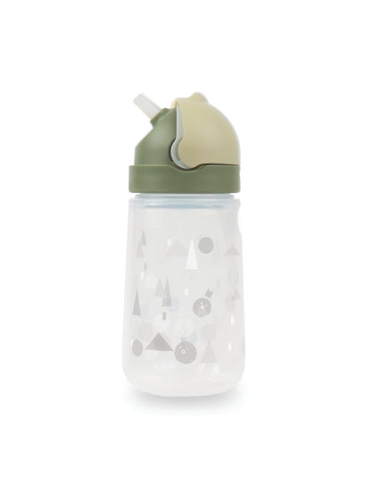Matt Kid Straw Bottle- Elephant & Army + Forest