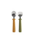Nana Spoon And Fork Set- Caramel + Army