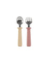 Nana Spoon And Fork Set- Milk Tea + Dusty Rose