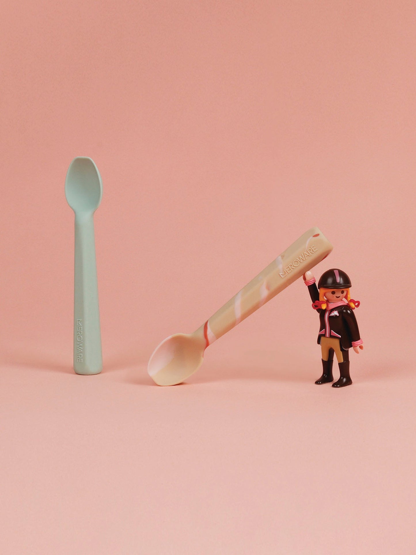 Gary Soft Spoon Set- Mojito + Milk Tea Swirl