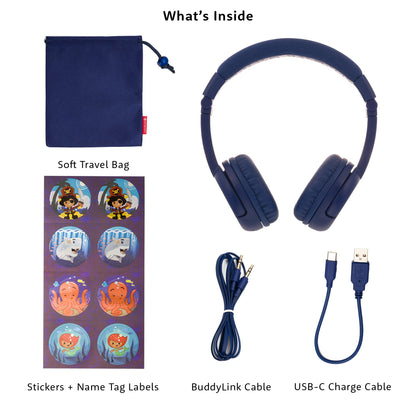 Onanoff Onanoff BuddyPhones Play+ (Deep Blue) Headphones & Headsets