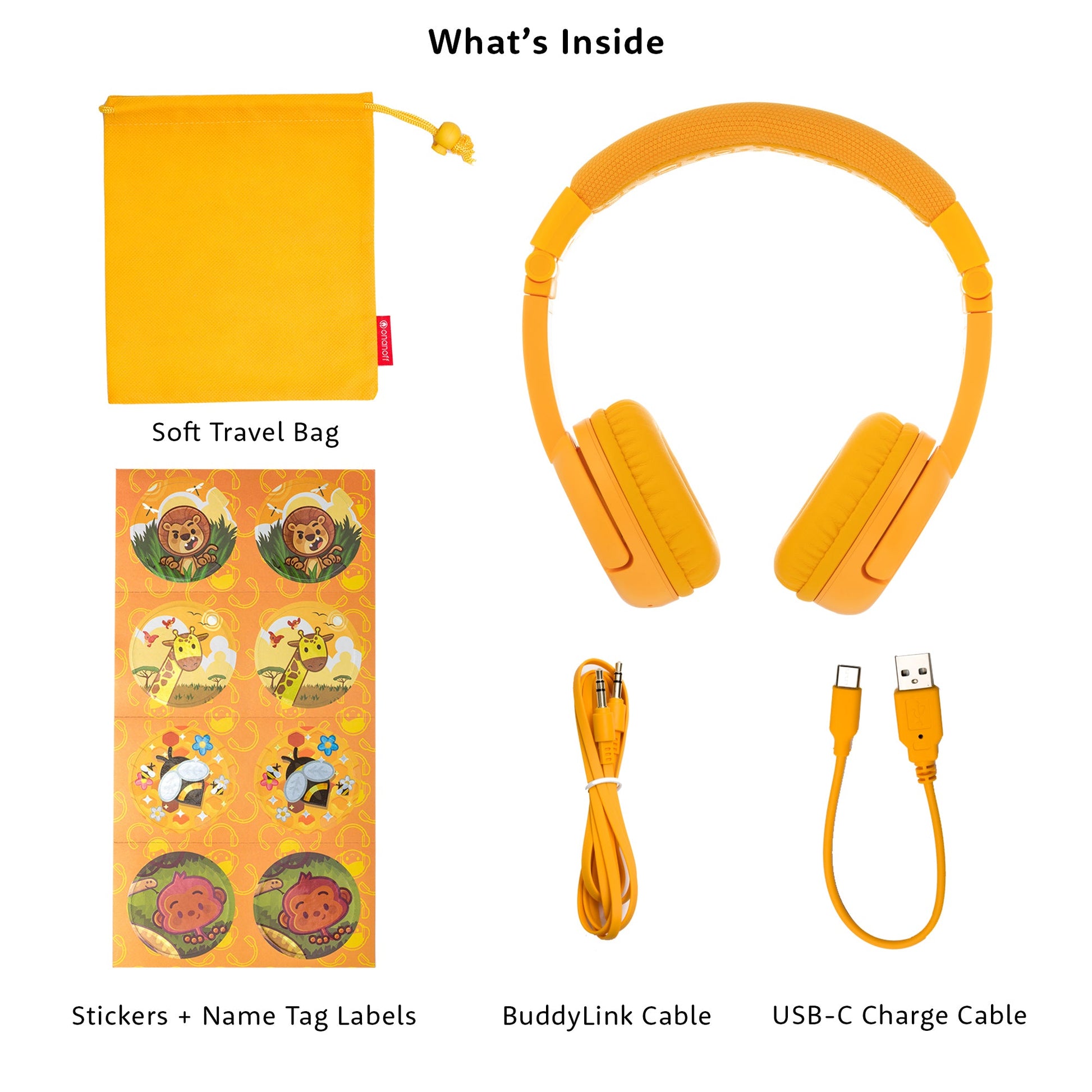 Onanoff Onanoff BuddyPhones Play+ (Sun Yellow) Headphones & Headsets