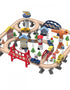 Leo & Friends Leo & Friends - Railway City Set 100 pcs Wooden Toy