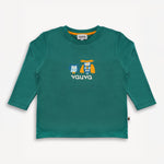 Owl-Printed Long Sleeve Tee