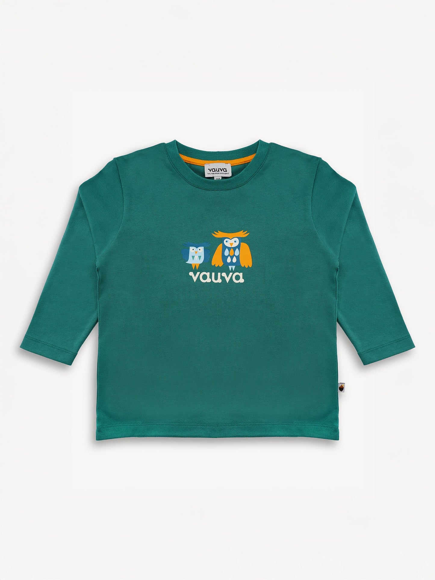 Owl-Printed Long Sleeve Tee