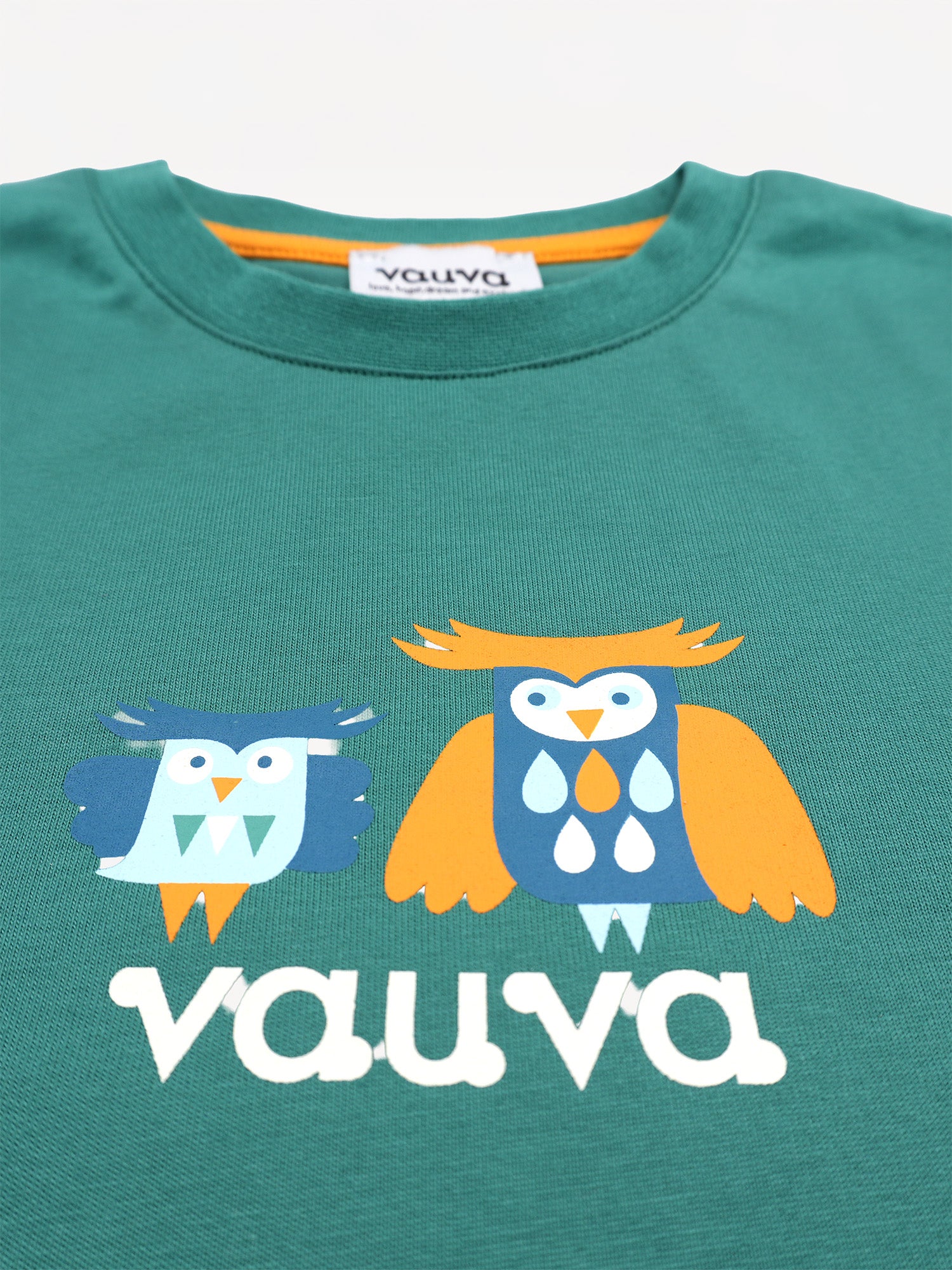 Owl-Printed Long Sleeve Tee